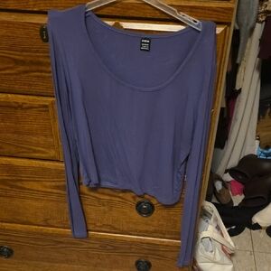 SHEIN Women's Purple Long Sleeve Top